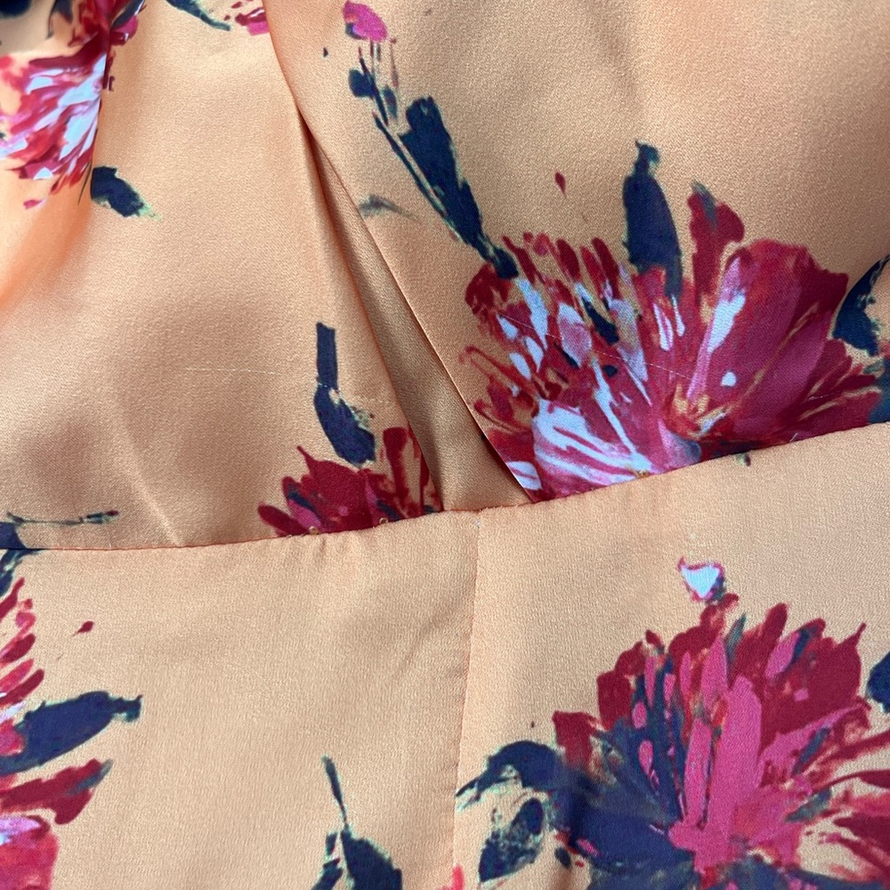 THEIA Rylee Floral Off Shoulder Dress - Picture 7 of 10